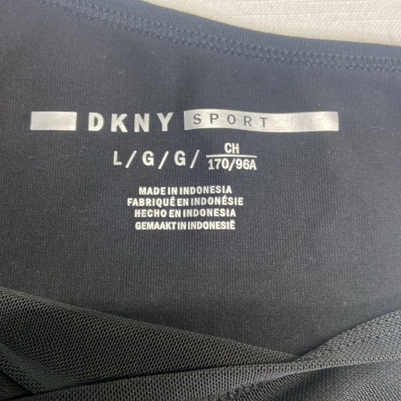 DKNY SPORT NWT Womens Sz XL DKNY Sport, One Shoulder, Women's Sports Bra- Black - Picture 5 of 10